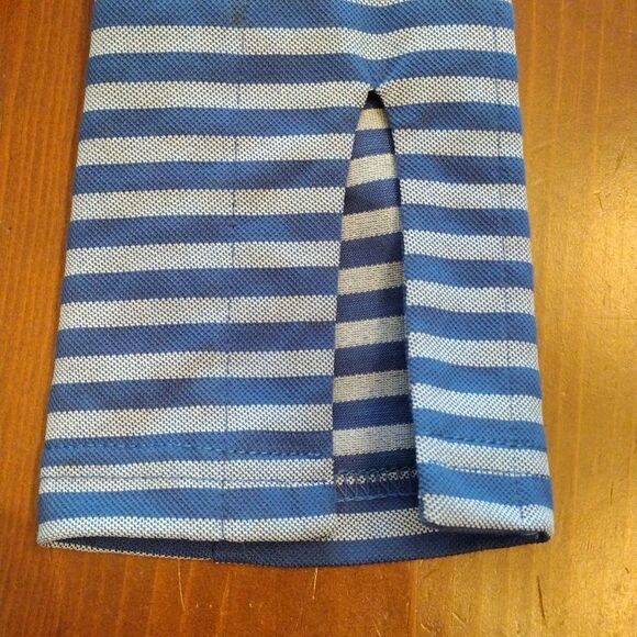 Sara Campbell 3/4 Sleeve Striped Dress, Size Small, Blue/White with Gold Accent - Picture 3 of 7